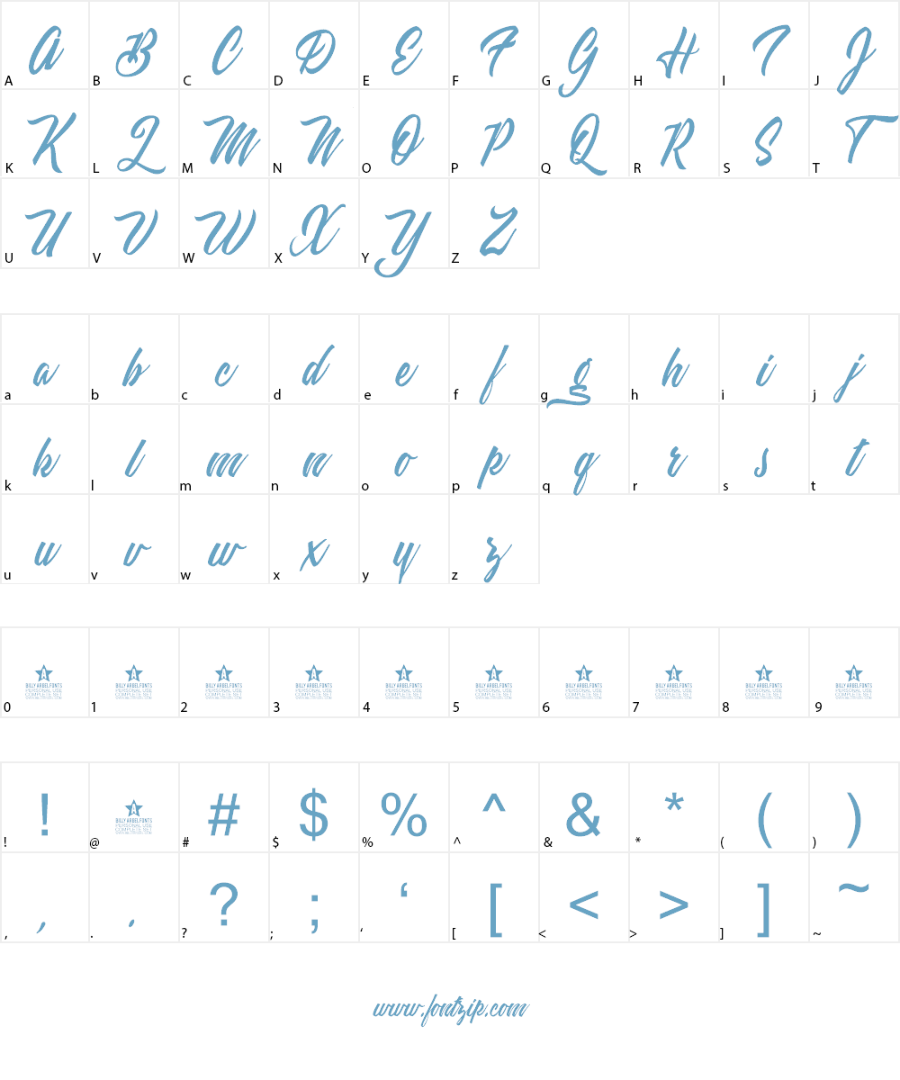 Weekend Flower Hunters Personal Font Character
